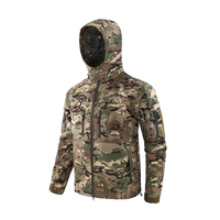 Veste tactique imperméable unie à col montant style urbain pour homme – Coupe-vent décontracté léger à fermeture éclair intégrale pour l'extérieur