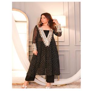 Nouvel ensemble Kurta trois pièces à la mode haut de gamme avec chemisier tubulaire prêt à porter pantalon Kurta élégant et chemisier intérieur pour un look Fusion moderne - Product Image 1