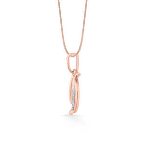 Collier avec pendentif lettre D en diamant - Product Image 5