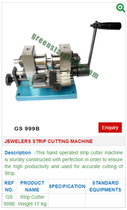 Máquina cortadora de tiras de joyería GS 999B para herramientas de joyería-Herramientas de joyería - Product Image 2