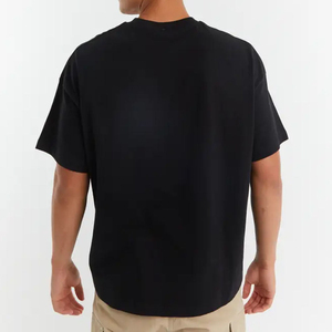 เสื้อทีเชิ้ตคอกลมแขนสั้นผ้าคอตตอนไซส์ใหญ่พิเศษระบายอากาศได้ดีป้องกันการพองเป็น100% - Product Image 5