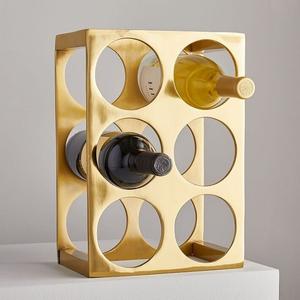 High Quality Wire Wine <b>Rack</b> Counter top <b>Storage</b> Holder Wine <b>Bottle</b> Holder Kitchen & TableTop Metal Wine Shelf - Product Image 1