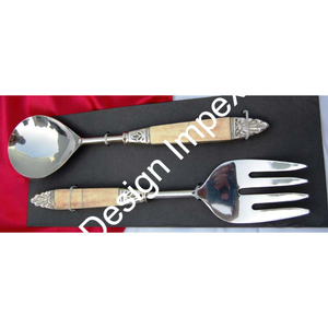 ชุดช้อนส้อมโรงแรมแบบพรีเมี่ยมชุดช้อนและส้อมแบบเรียบง่ายชุดเครื่องใช้บนโต๊ะอาหารโลหะสองชิ้น - Product Image 6