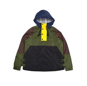 Veste coupe-vent zippée en polyester de haute qualité, personnalisée, vintage, unie, teinte, ODM, streetwear, grande taille, coupe-vent, surdimensionnée - Product Image 1