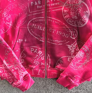 เสื้อฮู้ดผสมผ้าฝ้ายเนื้อบางสำหรับผู้ชาย, สินค้ามาใหม่คอลเลกชั่นฤดูหนาวพิมพ์ลายสกรีนลายออกแบบโลโก้ได้ตามต้องการ - Product Image 5