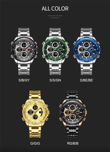 NAVIFORCE 9197 <span class=keywords><strong>Orologio</strong></span> <span class=keywords><strong>da</strong></span> <span class=keywords><strong>Uomo</strong></span> di Lusso Verde Classico, <span class=keywords><strong>Orologio</strong></span> <span class=keywords><strong>Digitale</strong></span> al Quarzo, <span class=keywords><strong>Orologio</strong></span> Sportivo <span class=keywords><strong>da</strong></span> <span class=keywords><strong>Polso</strong></span> in Acciaio Inossidabile - Product Image 6