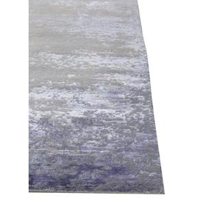 Alfombra de Lana y Seda de Bambú Entrelazada a Mano Entropy Blue para Entrada, Sala de Estar, Pasillo, Alfombra de Lujo Abstracta Rectangular Tipo Rompecabezas - Product Image 4