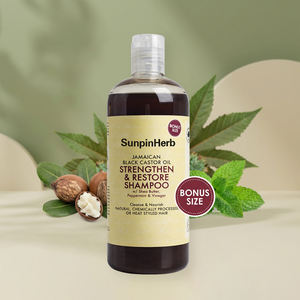 Champú Jamaican Black Castor Oil para Fortalecer y Restaurar el Cabello Rizado con Manteca de Karité y Vinagre de Menta - Product Image 1