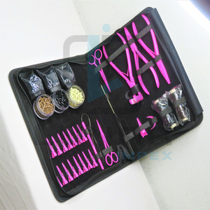 Kit d'outils professionnels personnalisés pour extensions de cheveux, couleur rose vif, pinces à micro-anneaux, outil de retrait de perles et accessoires de salon - Product Image 4