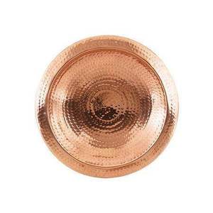 Hammered <b>Mirror</b> Polished Food Serving Tray With Unique Designing Two Strong Gold Color Handle for Home and Restaurant <b>Large</b> Tray - Product Image 2