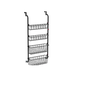 Venta al por mayor de alta calidad de 2 ranuras Revistero Negro Metal Lacquer Technique 16 \ "X3 \" x28 \ "Caja de almacenamiento multifuncional - Product Image 1