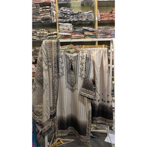 Costume décontracté 3 pièces FUSION longue taille grande série SL00252 - Motif brodé décoratif imprimé tricoté pour printemps automne 4XL - Product Image 2