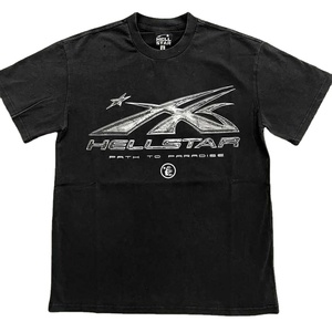 เสื้อยืดโอเวอร์ไซส์ผ้าฝ้าย 100% ขายดี ลายโลโก้ สำหรับผู้ชาย สไตล์ลำลอง สตรีทแวร์ ฮิปฮอป พิมพ์โลโก้ตามสั่ง - Product Image 3