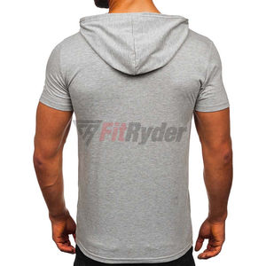 Camisetas con capucha de manga corta para hombre de Material cómodo y transpirable Nuevas camisetas con estilo para hombre Tarifa al por mayor Precio barato - Product Image 4