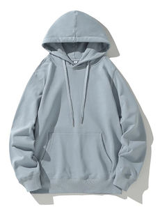 Unisex Cotton <b>Fleece</b> Oversized Pullover Hoodie Wholesale BD Supplier Custom Logo Embroidered <b>Black</b> Plain <b>Men</b> Sweatshirts - Product Image 3