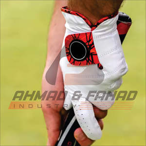 Guante de golf profesional para zurdos para hombres, nuevo diseño hecho a medida con empuñadura de mano transpirable de cuero genuino, sin logotipo para deportes - Product Image 5