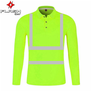Camisa DE TRABAJO Hawaiana de alta visibilidad personalizada Camisa DE SEGURIDAD reflectante Construcción Hi Vis Polos Ropa DE TRABAJO - Product Image 5