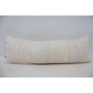 16x48 Inch Beige Wool Kantha Rug Toile Patterned with Vintage Style Woven Technique - Product Image 1