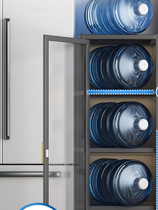 Đứng bánh <span class=keywords><strong>Rack</strong></span> cho nhà bếp lưu trữ, 5 -Tier lò vi sóng đứng với lật cửa tủ, kệ kim loại với Pegboard - Product Image 2