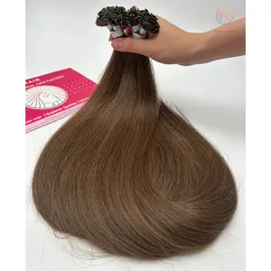 Natural Straight Flat Tip Hair Extension Super Double Drawn #2A Color 65 Cm From Flat Tip Virgin Human Hair In Vietnam Wholesale