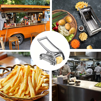 Coupe-frites manuel en acier inoxydable, trancheuse à pommes de terre et légumes, presse manuelle de cuisine pour frites