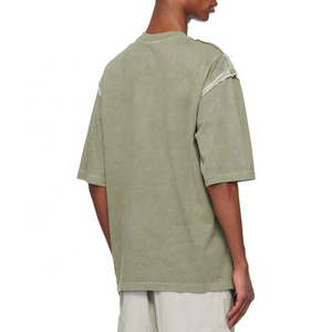 เสื้อยืดพิมพ์ลายแฟชั่นฤดูร้อน ผ้าคอตตอนถัก 100% น้ำหนัก 220 กรัม สไตล์วินเทจ ทรงปกติ ระบายอากาศได้ดี ไหล่ตก พร้อมโลโก้แบบกำหนดเอง - Product Image 2