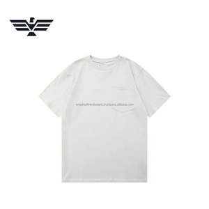 Camiseta de Manga Corta para Hombre, Color Sólido Personalizado |   Camiseta de Cuello Redondo de Algodón Premium |   Camiseta Personalizada con Bolsillo Delantero, Antiencogimiento, 200g - Product Image 3