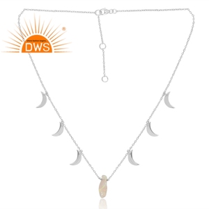 Best selling 925 sterling silver natural Ethiopian <b>opal</b> gemstone pendant custom jewelry manufacturer - Product Image 3