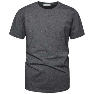 T-shirts pour hommes avec logo T-shirts graphiques imprimés avec logo personnalisé surdimensionné pour hommes Vente en gros Meilleure vente Chemises à col rond de couleur grise - Product Image 4