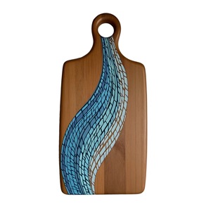 Planche à découper en bois imprimé au design élégant, design émaillé et couleur naturelle, planche à découper pour ustensiles de cuisine - Product Image 3