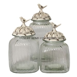 Stylish Antique Design Metal Kitchen Pots and <b>Container</b> <b>Boxes</b> for Organizing Food Items in an Elegant and Functional Way. - Product Image 4