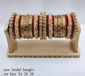 กำไลข้อมือทองเหลืองสไตล์อินเดียสำหรับผู้หญิงและเด็กผู้หญิง - Product Image 2