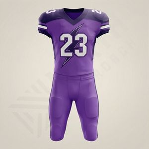 Uniforme de football américain sur mesure, nouveau design OEM, respirant, logo personnalisé, sublimation, compression pour les jeunes, vêtements d'équipe de performance - Product Image 1