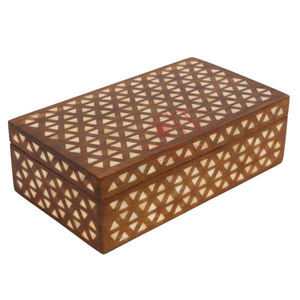 Cajas de Madera con Incrustaciones de Hueso, Caja de Joyería de Madera Hecha a Mano - Product Image 3