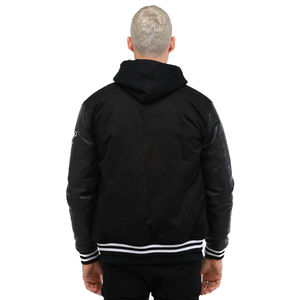 Nuevas chaquetas de cuero de lana satinada de moda con mangas largas Chaquetas de Letterman de variedad personalizada para el precio de fábrica de invierno - Product Image 5