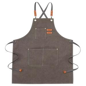 Delantal de Algodón sin Mangas Resistente al Agua para Mujer, para Salones, Barberías, Cocina, con Logotipo Personalizado, Delantales de Peluquería, Venta al por Mayor de Fábrica - Product Image 6