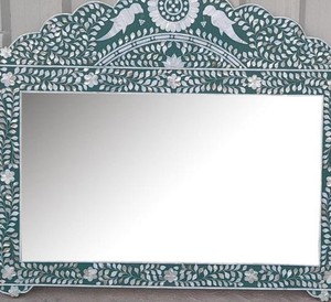 Premium Designer Mother of Pearl Inlay Wall <b>Mirror</b> Elegant Handmade Decor For Modern Homes - Product Image 2