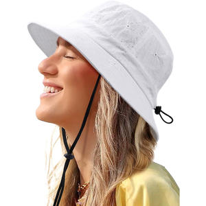 Chapeaux seau d'extérieur personnalisés avec logo personnalisé imprimé broderie été mode protection solaire OEM approvisionnement d'usine - Product Image 1