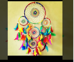 Attrape-rêves artisanal écologique de style Art déco, carillon éolien pour le Ramadan et les anniversaires - Product Image 3