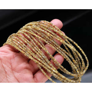 Perles de diamant naturel non taillées jaunes de 2-3 mm, clarté VS2, certifiées IGI, excellente et bonne taille pour la fabrication de bijoux - Product Image 2