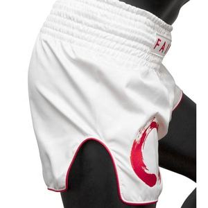 Shorts de boxe Muay Thai Fairtex Fight Gear personnalisés, qualité supérieure, blancs, respirants, avec bande élastique, shorts de boxe MMA - Product Image 3