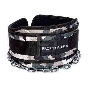 Heavy Duty Dip <b>Belt</b> with Steel Chain <b>for</b> Weightlifting & Pull Ups Reinforced <b>Back</b> Support Gym Weight <b>Belt</b> OEM Manufacturer - Product Image 5