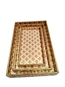 ถาดไม้สำหรับตกแต่งบ้านอาหารถาดไม้สไตล์วินเทจสไตล์โบราณ - Product Image 2