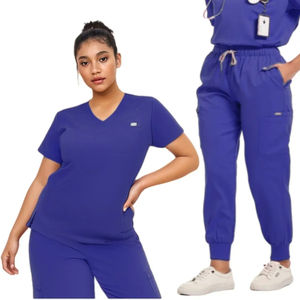 Tenue de travail unie pour femmes, accessoires de soins infirmiers, blouses médicales chirurgicales, pour médecins et infirmières - Product Image 1
