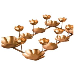 Urli Diya de Metal de estilo único, paquete de 3 con Latón para Decoración Interior del hogar, cuenco Diwali Diya para decoración del hogar - Product Image 6