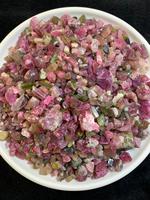 Pierre précieuse naturelle, pierre précieuse minérale, tourmaline brute d'Afghanistan, cristal multicolore non traité, 470g, fabrication de bijoux