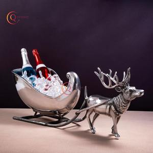 Tendance Design Renne Argent Refroidisseur De Vin Seau À Glace Maison Bar et Mariage Haute Qualité Métal Cerf Glaçon Refroidisseur Champagne - Product Image 6