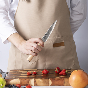 Couteau de chef de cuisine avec manche en bois Pakka en acier naturel Damas de qualité supérieure personnalisé OEM ODM - Product Image 2