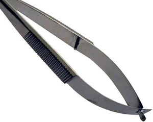 Tijeras manuales de acero inoxidable con muelle, cuchillas curvas afiladas y mango con resorte para uso quirúrgico, reutilizables - Product Image 3