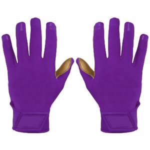 Guantes de Bateo de Béisbol Profesionales Unisex de Alta Calidad para Equipos, con Logotipo Personalizado, de Cuero para Softbol, Transpirables para el Campo Interior - Product Image 1